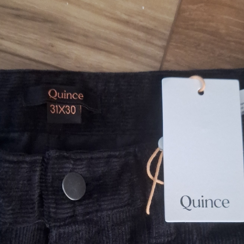 Quince Organic Stretch Corduroy 5-Pocket Pants Black Men's 31x30 NWT - Picture 3 of 4